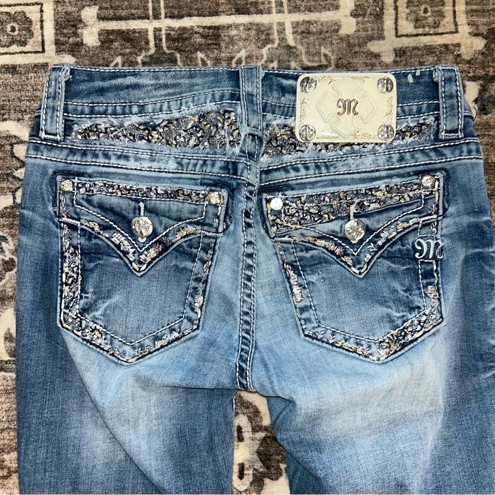 Miss Me Light Blue Flare Jeans - Picture 5 of 5